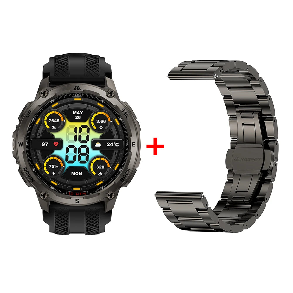 KOSPET Tank T4 Smart Watch for Men GPS Offline Maps