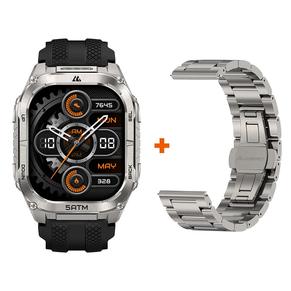 KOSPET Tank M4C Rugged Smartwatch With GPS And 5ATM Waterproof