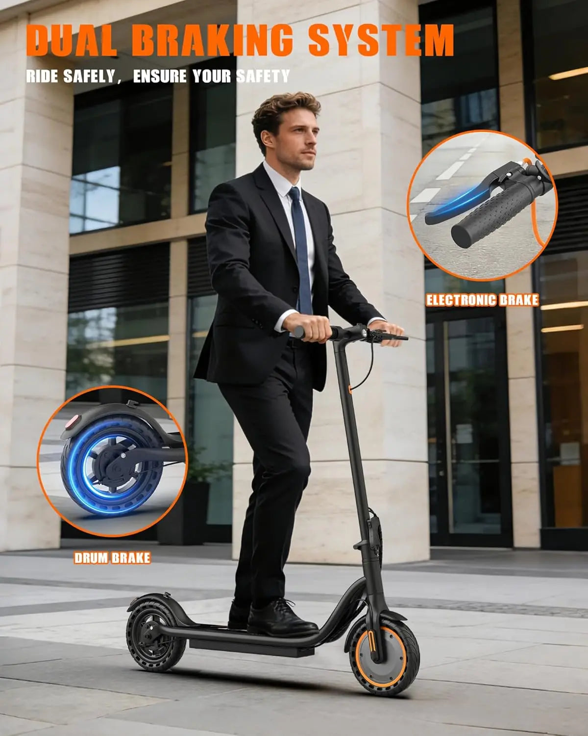 AOVOPRO Foldable Electric Scooter 350W With App Control Four Modes