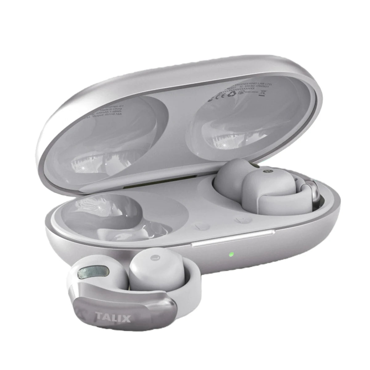 TALIX AuraHalo G1 Clip On Earbuds Bluetooth 5.3 Open Ear Noise Cancelling