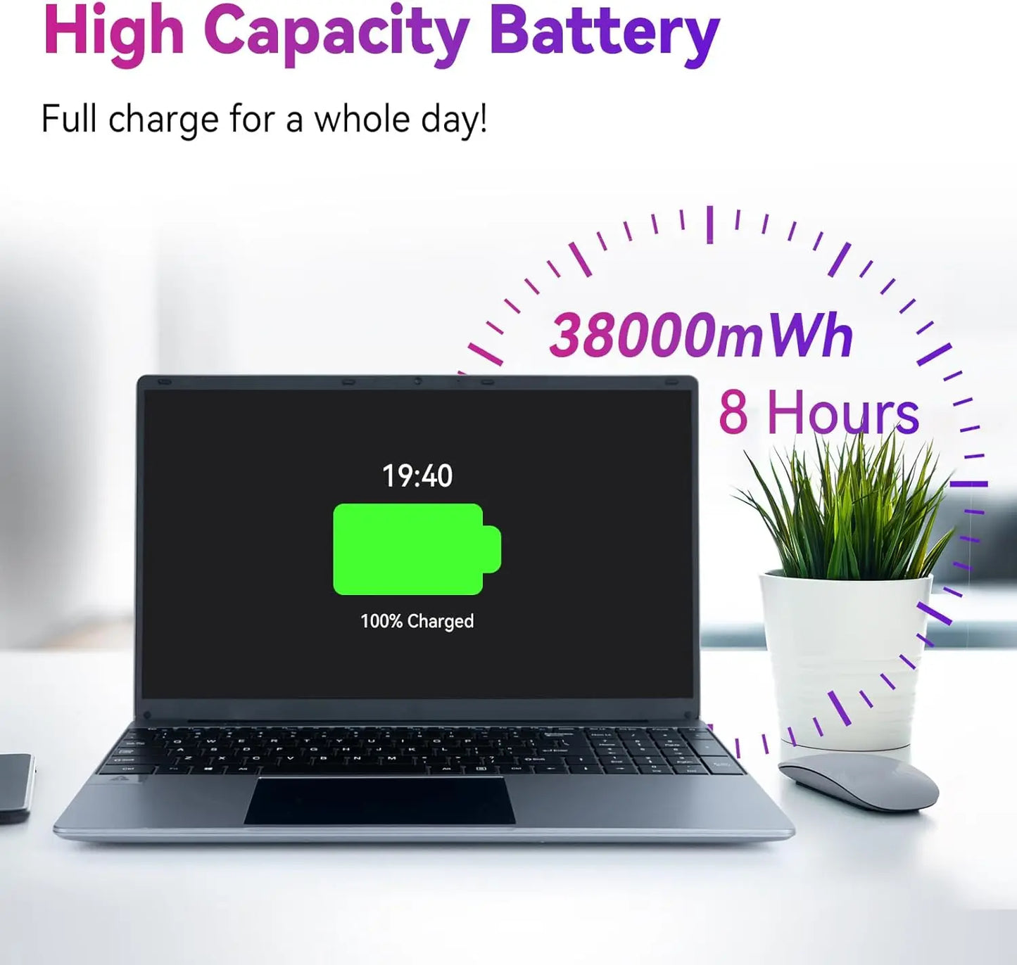 AEEZO Laptop With Intel Celeron N5095 12GB RAM 512GB SSD