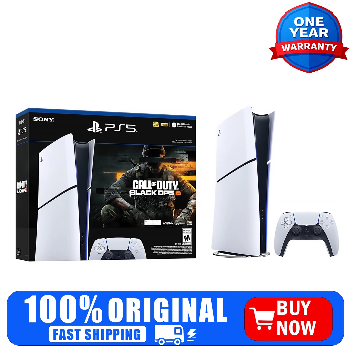 Sony PlayStation 5 Digital Edition Bundle Black Ops 6