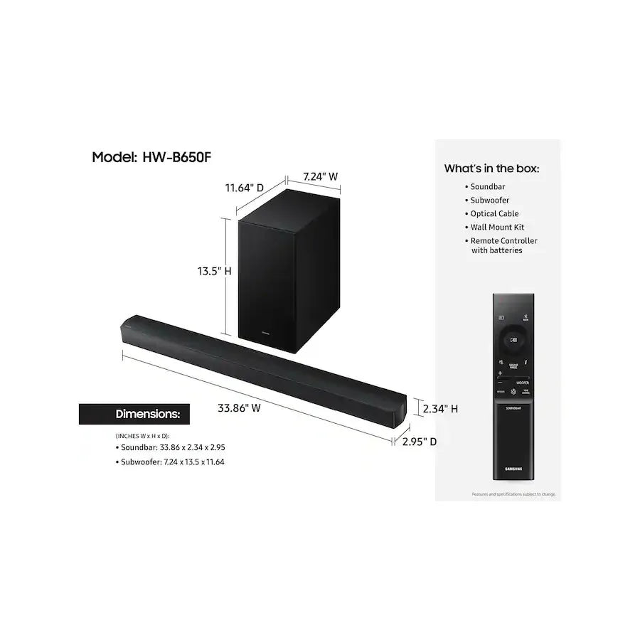 Soundbar With DTS Virtual X Surround Sound And Bluetooth