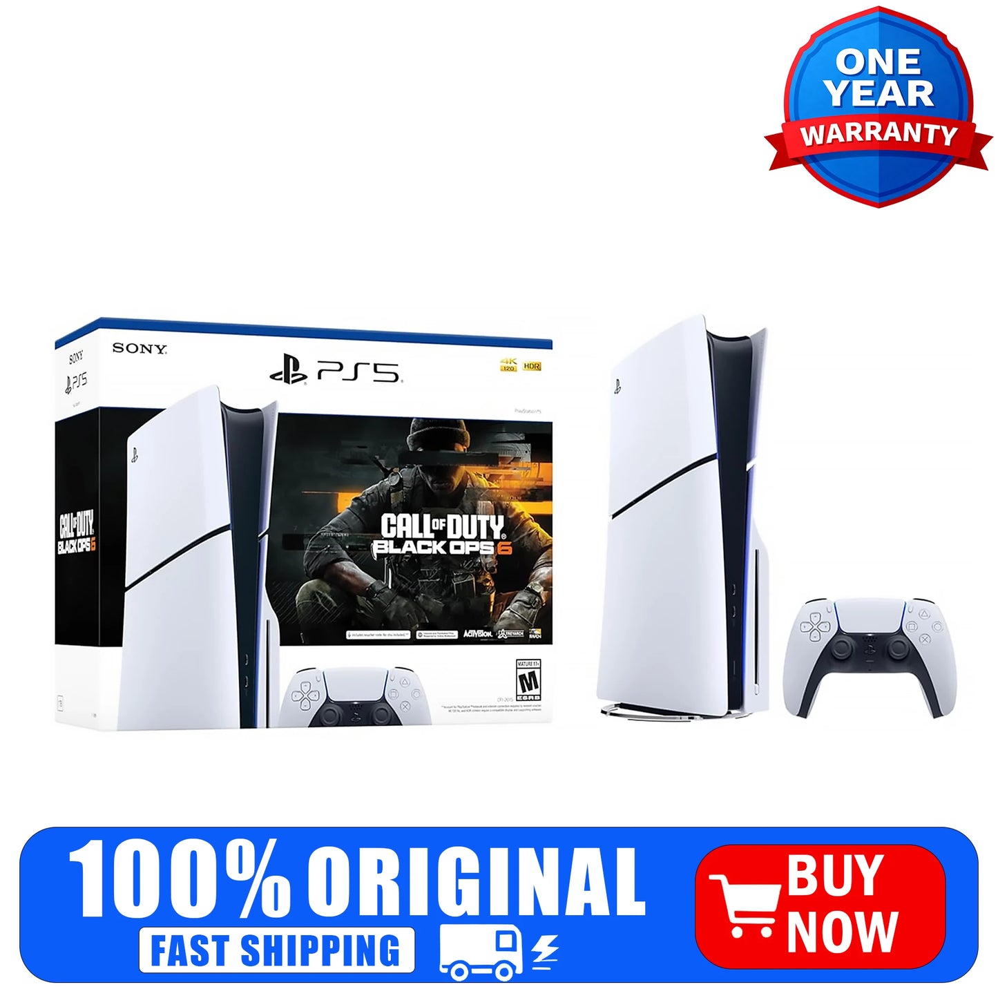 Sony PlayStation 5 Slim Console Bundle With Call of Duty