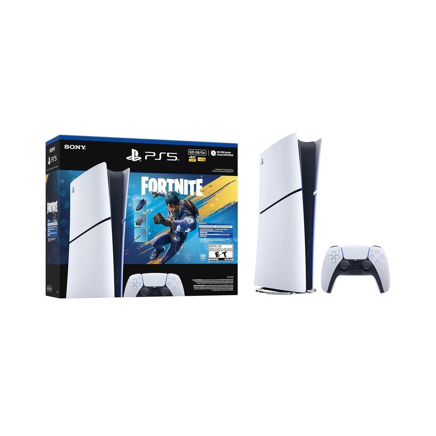 Sony PS5 Slim Digital Edition Fortnite Flowering Chaos Bundle