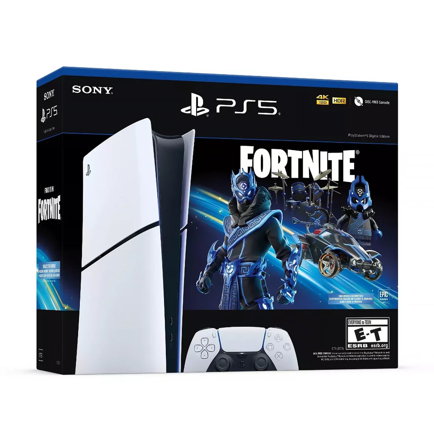 Sony PlayStation 5 Digital Edition Fortnite Cobalt Star Bundle Console