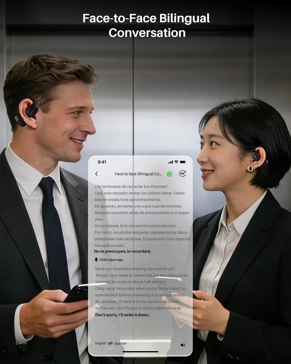 Open Earbuds With Real Time Translation