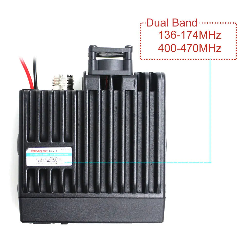 BaoJie BJ-218 High Power Dual Band Mini Mobile Walkie Talkie