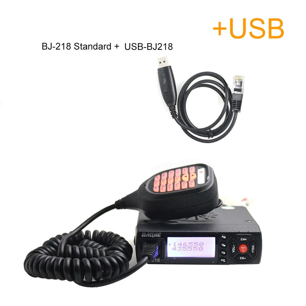 BaoJie BJ-218 High Power Dual Band Mini Mobile Walkie Talkie