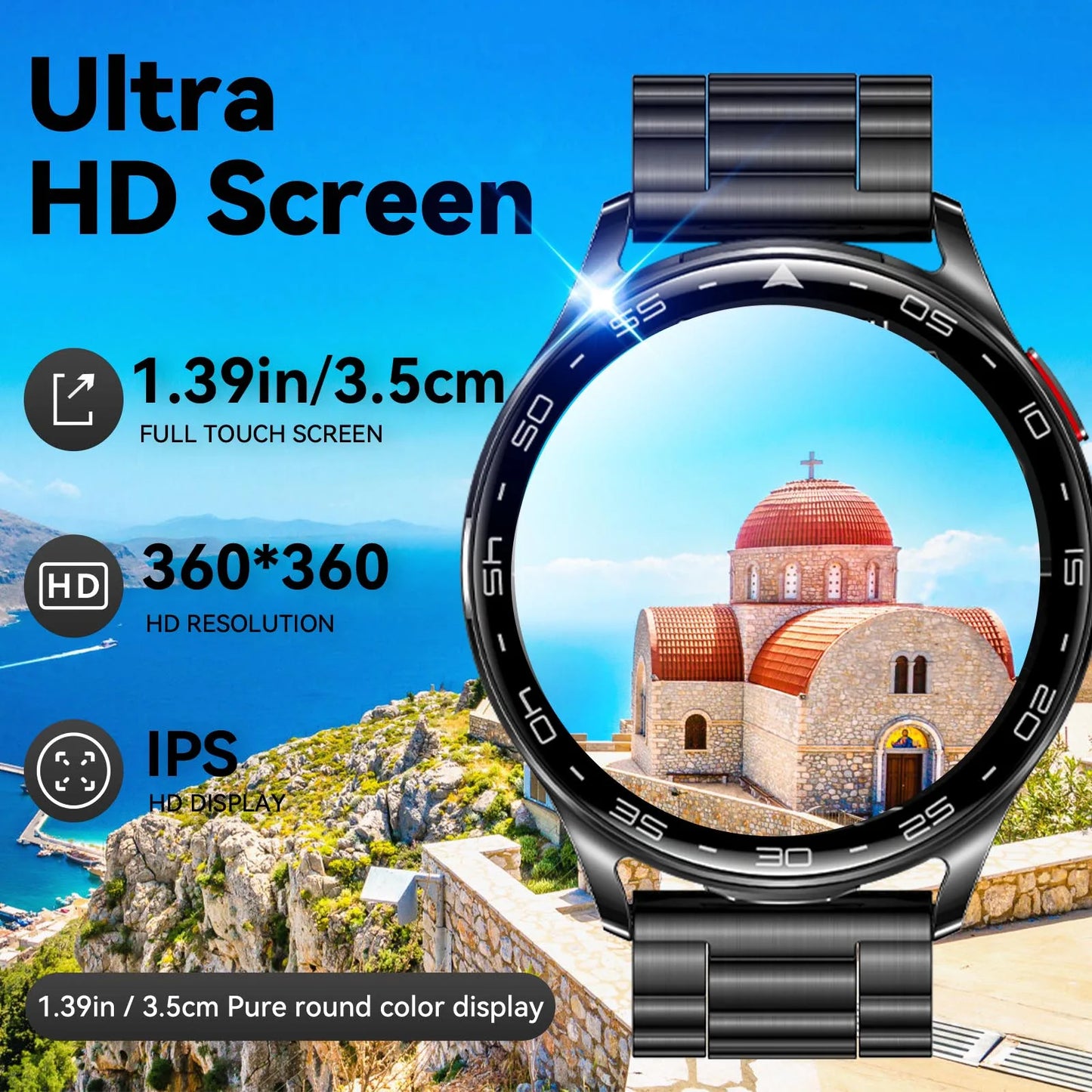 EIGIIIS Smartwatch With Earbuds Bluetooth Fitness Tracker Heart Rate SpO2