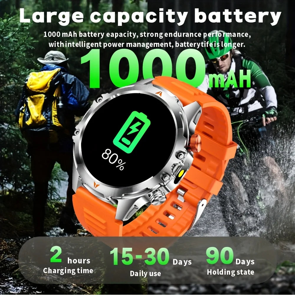 SENBONO Men's Smartwatch With AMOLED Display Bluetooth Call IP68