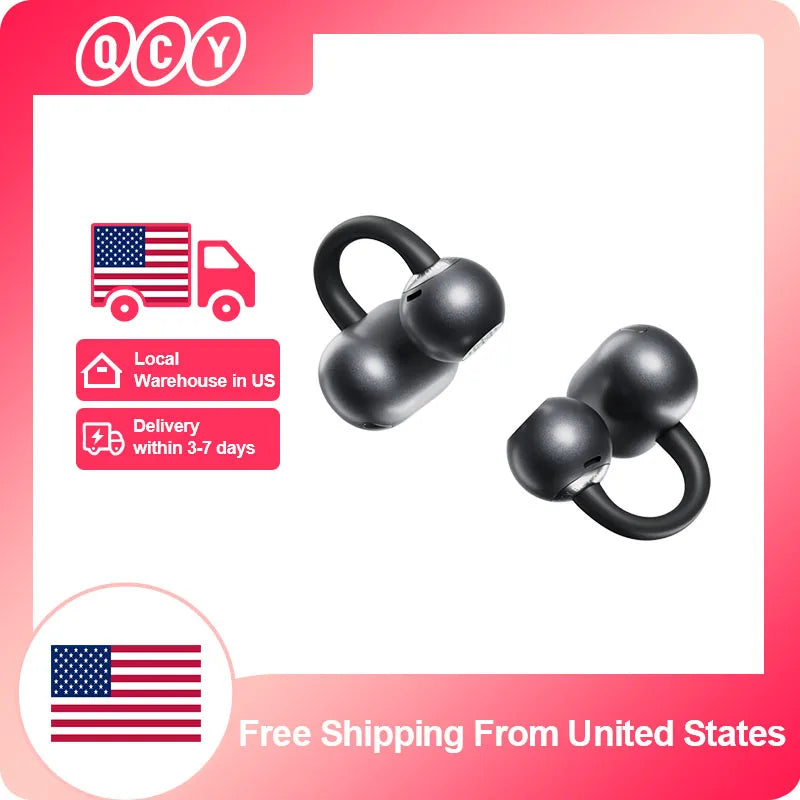 QCY CT06 Clip On Earbuds Open Ear Bluetooth Headphones