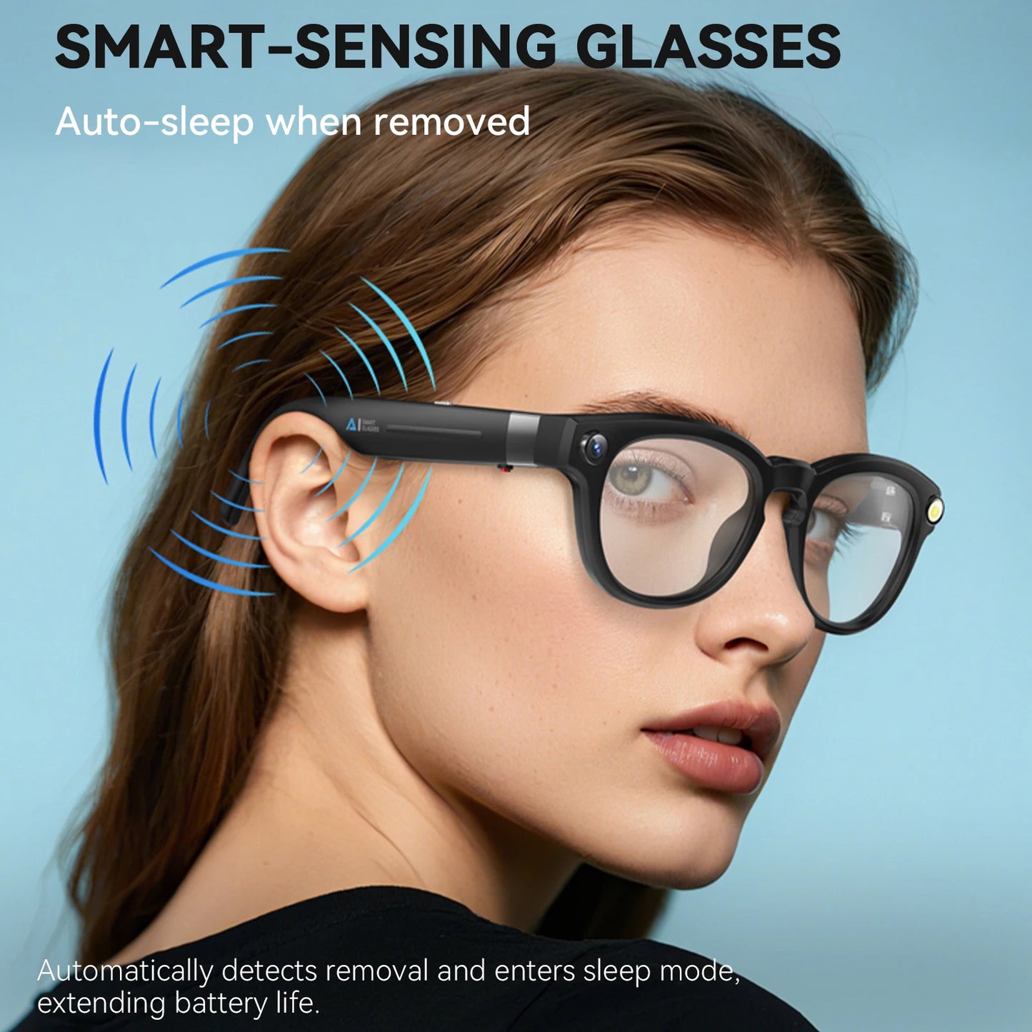EIGIIS AI Smart Glasses With Bluetooth Call And Translate