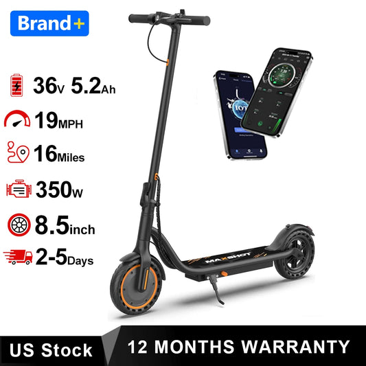 Maxshot Electric Scooter 350W Foldable With App Control