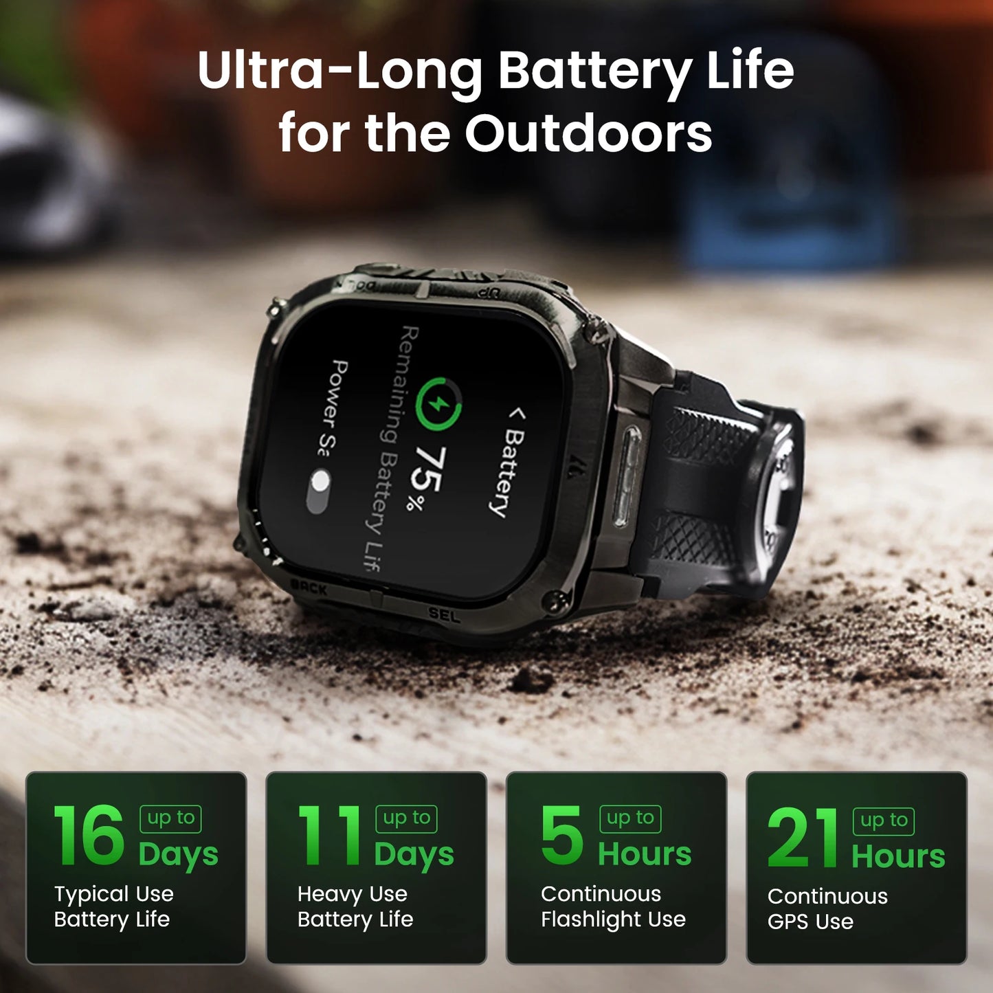 KOSPET Tank M4C Rugged Military-Grade Smartwatch GPS