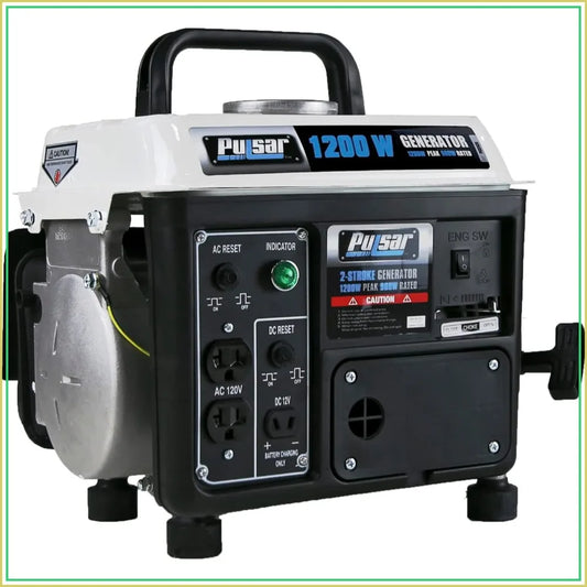 Portable 1200W Gas Generator 2 Stroke With 900 Watts