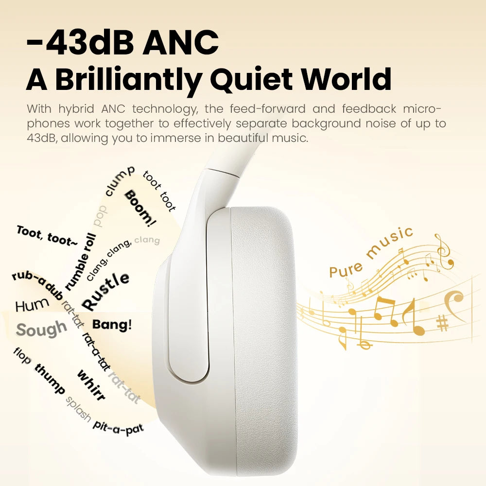 Haylou S30 ANC Wireless Headphones Bluetooth 5.4 Adaptive Noise Cancelling
