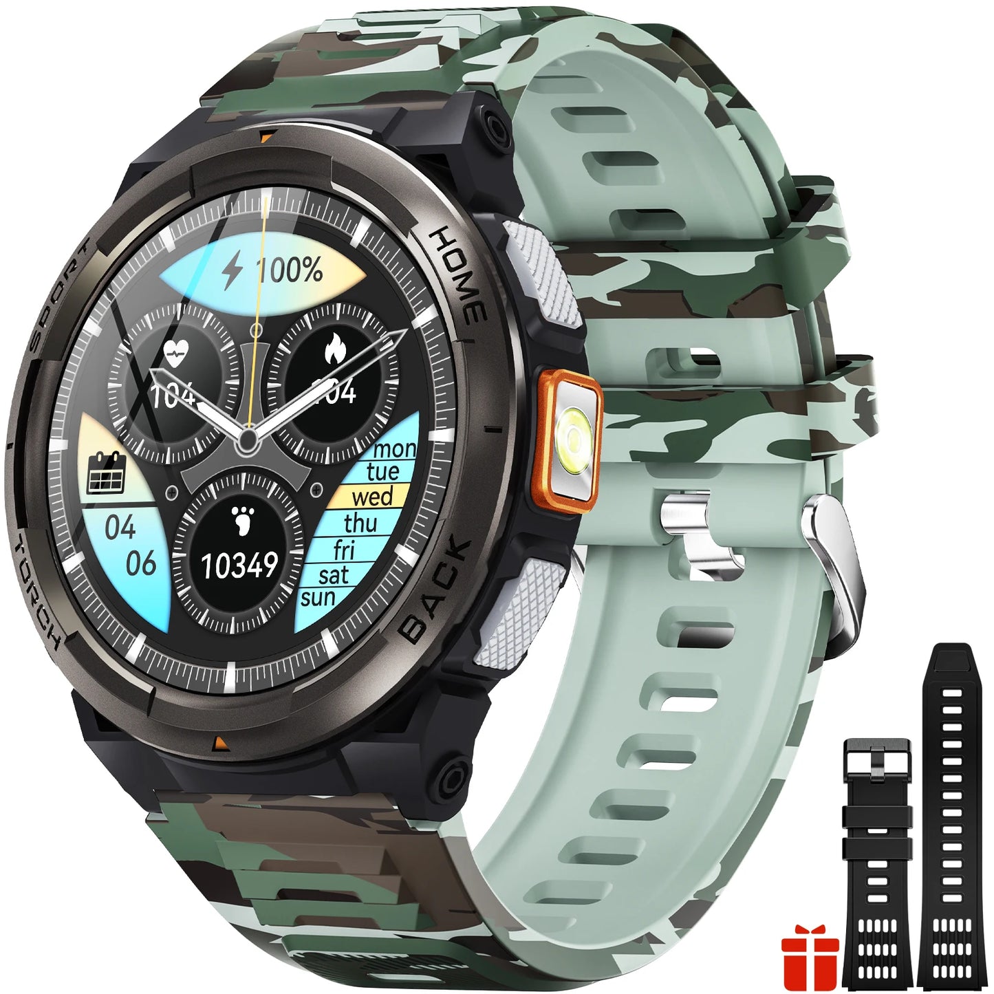 EIGIIS KE5 Smart Watch 3ATM Waterproof With Compass Altitude Barometer