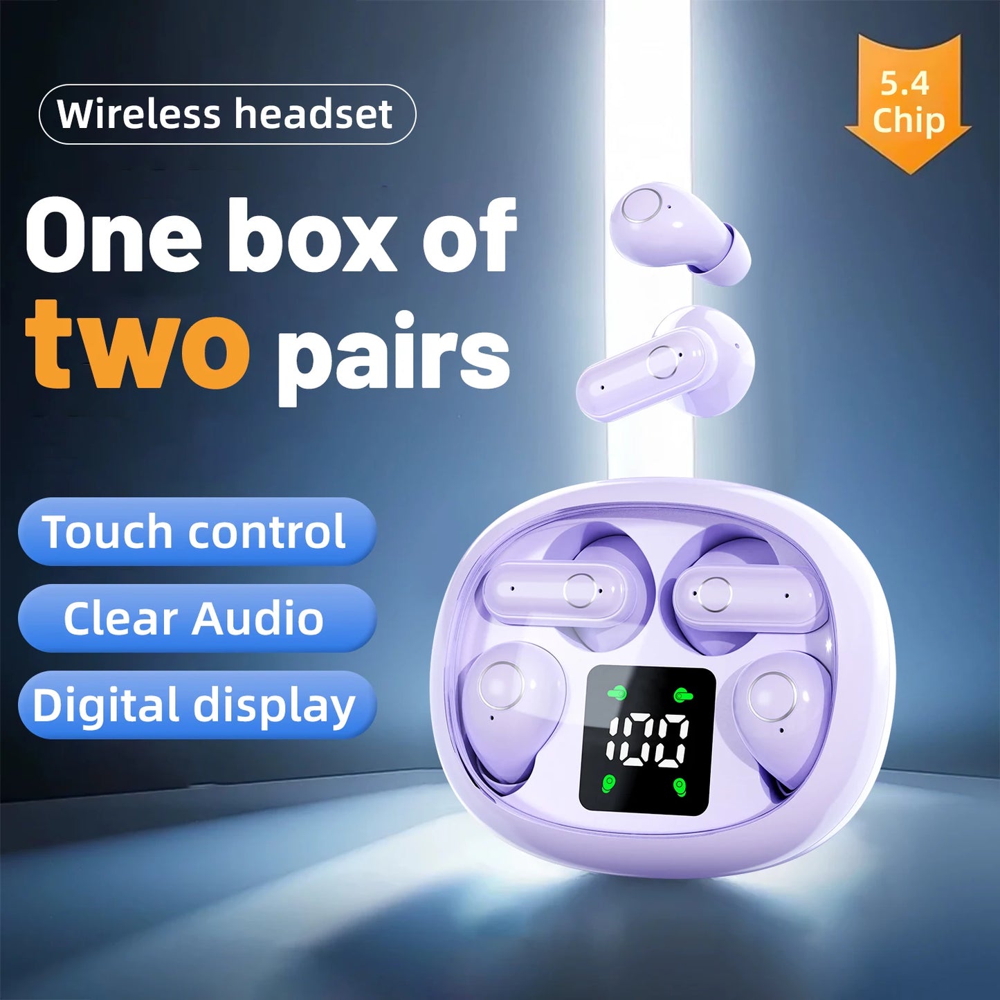 SHUKE Mini Sleep Earbuds Wireless Bluetooth Earphones ANC Noise Reduction