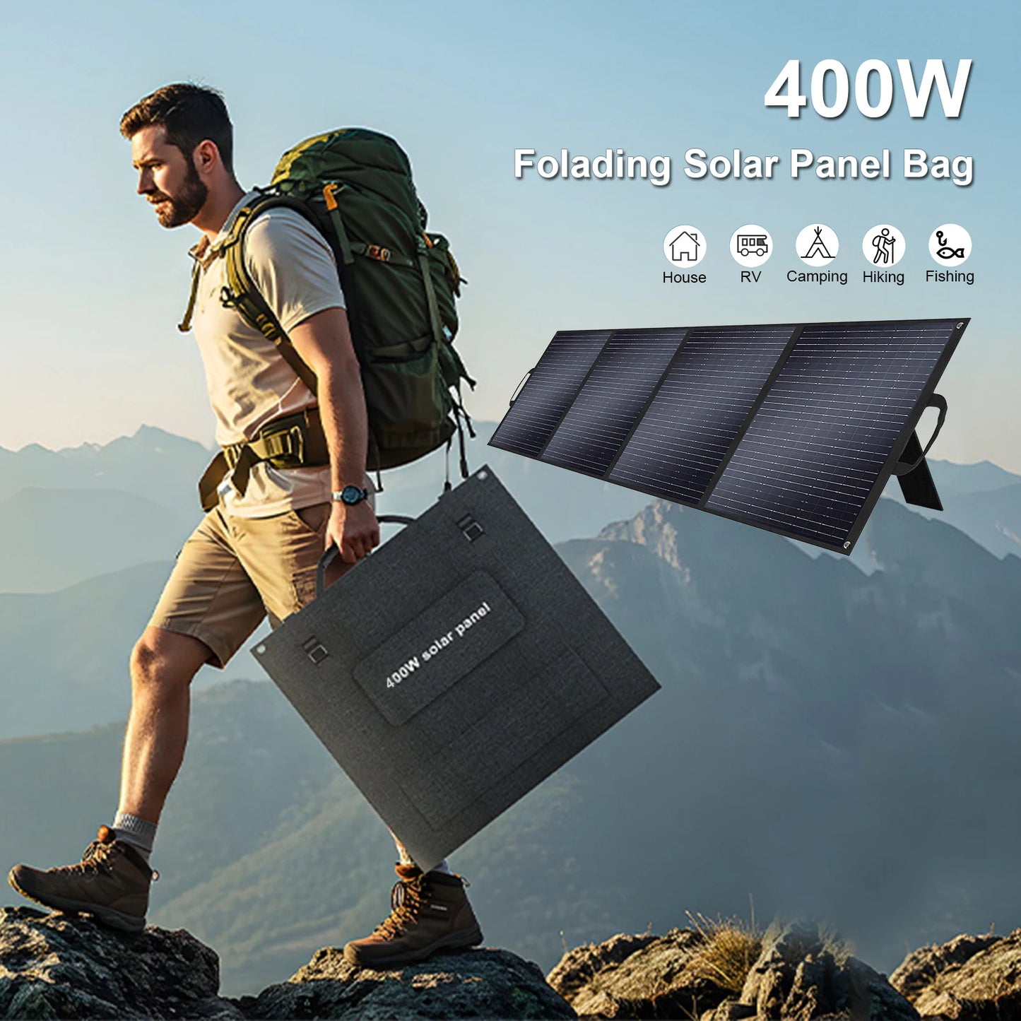 SOLARPLAY Outdoor Solar Station Energy Kit With Monocrystalline Panels