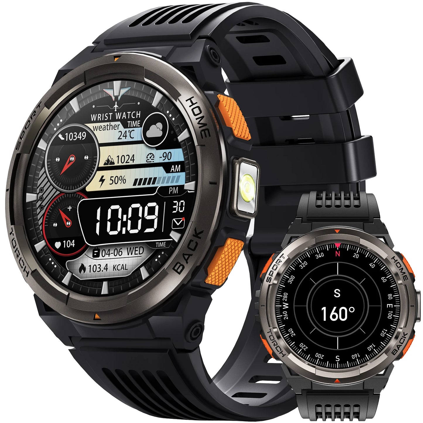 EIGIIS KE5 Smart Watch 3ATM Waterproof With Compass Altitude Barometer