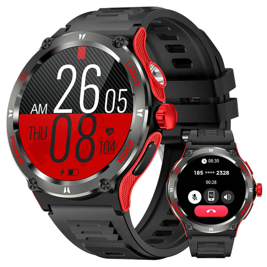 EIGIIS Smart Watch 3ATM Waterproof Compass Heart Rate Bluetooth