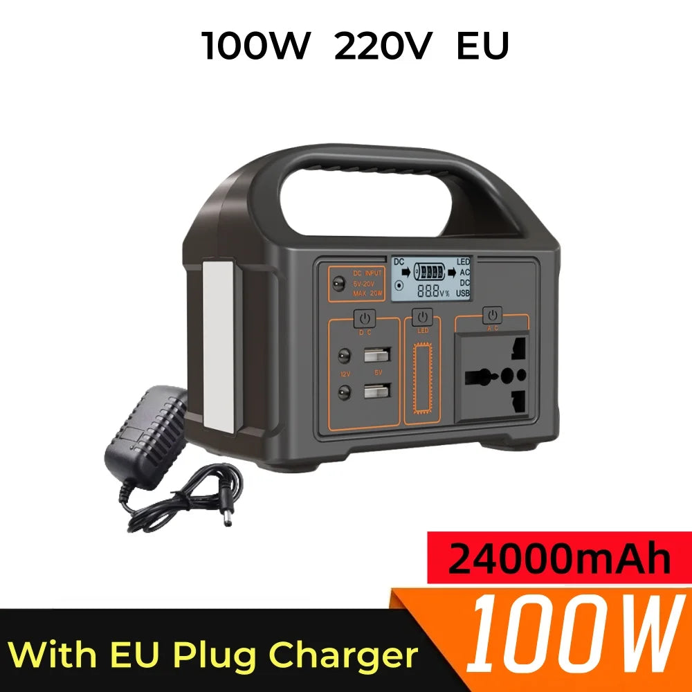 Jsdsolar Portable Solar Power Station Generator 300W 500W LiFePO4 Battery
