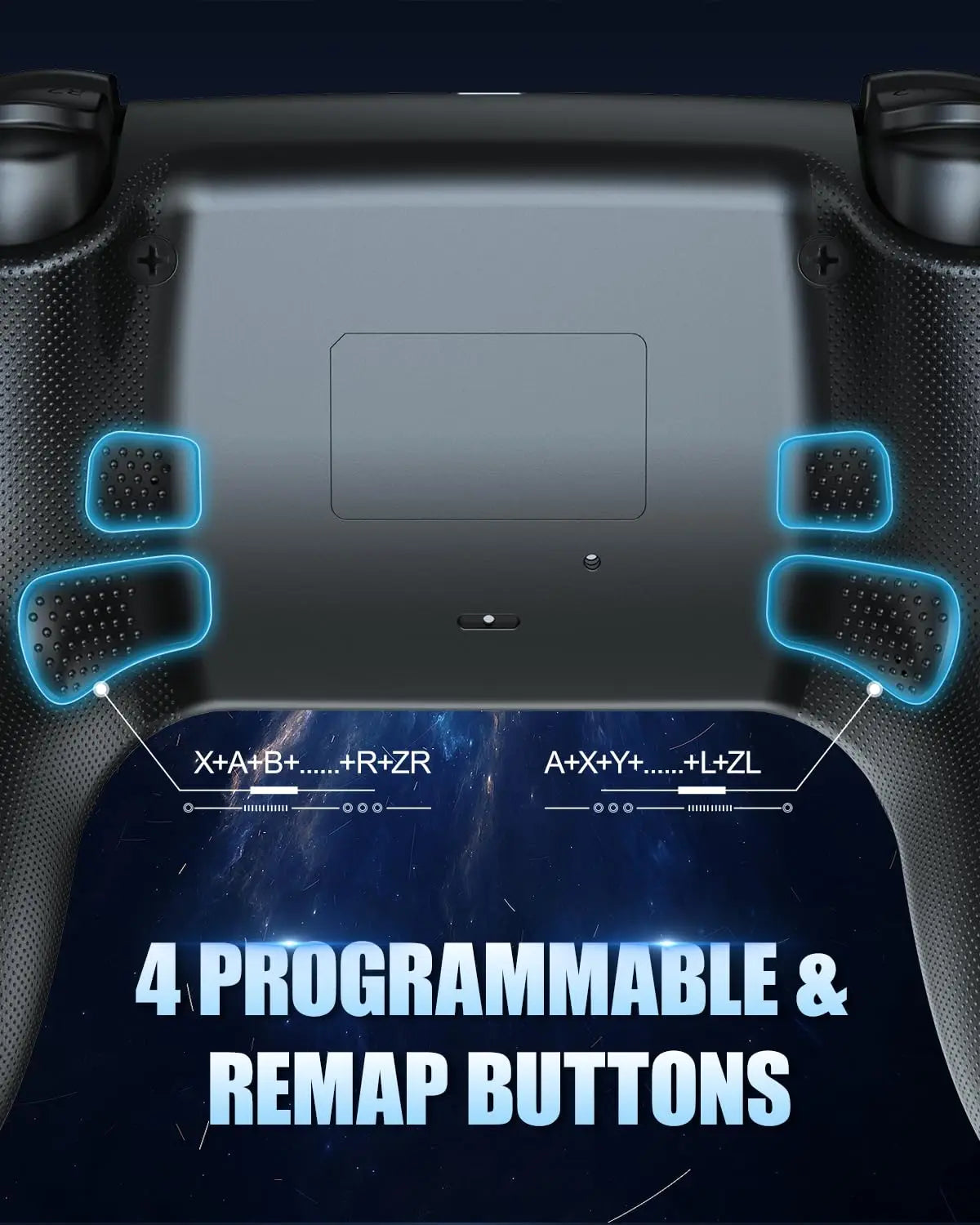 Wireless PS5 Controller With Hall Effect Joystick And Remap Turbo