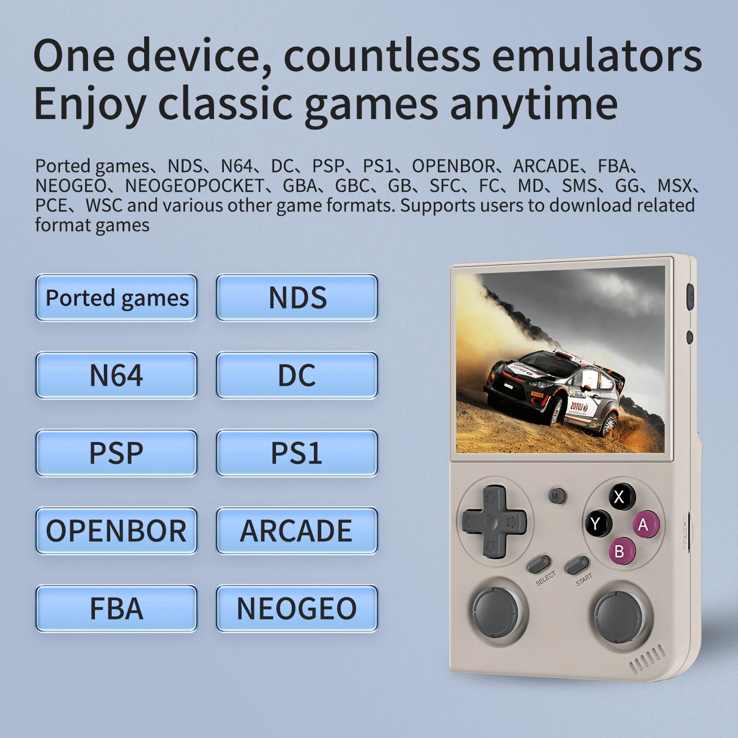 BATLEXP G350 Handheld Retro Gaming Console With Dual Joysticks