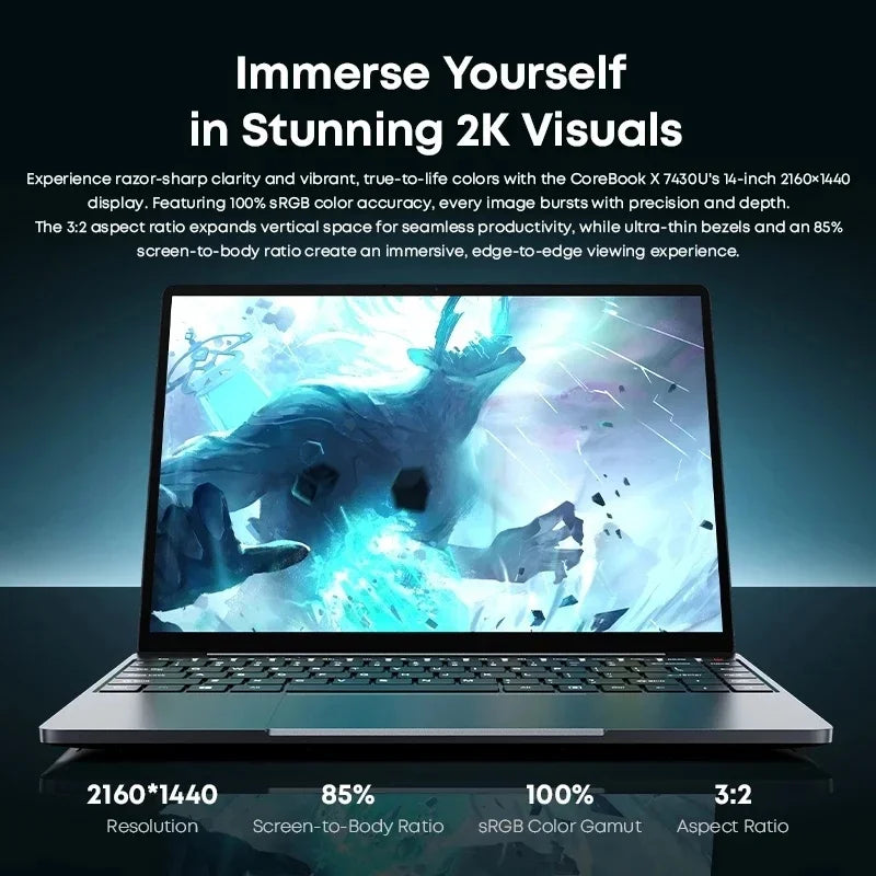 Chuwi CoreBook X AMD Ryzen 5 Laptop 16GB RAM 512GB