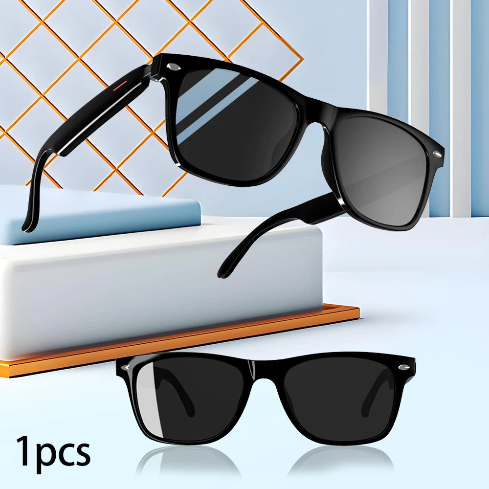 SENBONO Smart Glasses With Sunglasses Open Ear Headset For Hands Free Calling