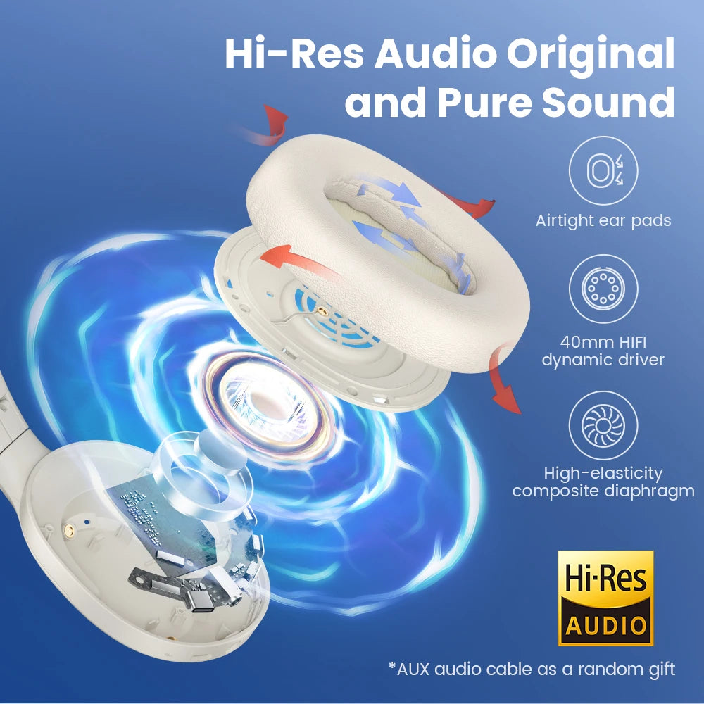 Haylou S35 ANC Wireless Bluetooth Headphones With Active Noise Cancellation