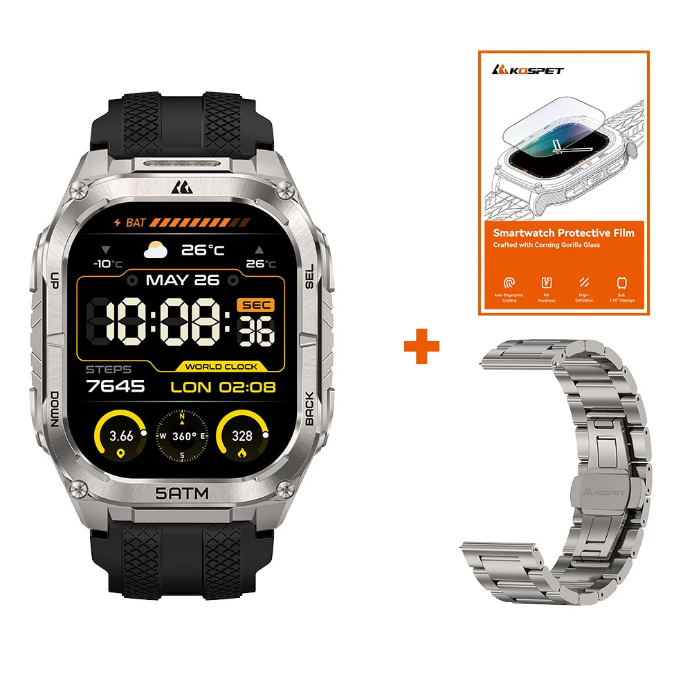 KOSPET Tank M4C Rugged Military-Grade Smartwatch GPS