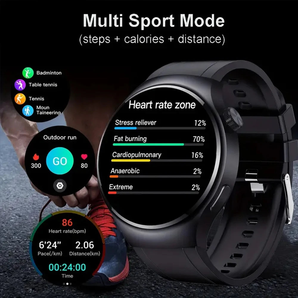 SENBONO Men's Smartwatch With Heart Rate, Blood Oxygen, Bluetooth Calling