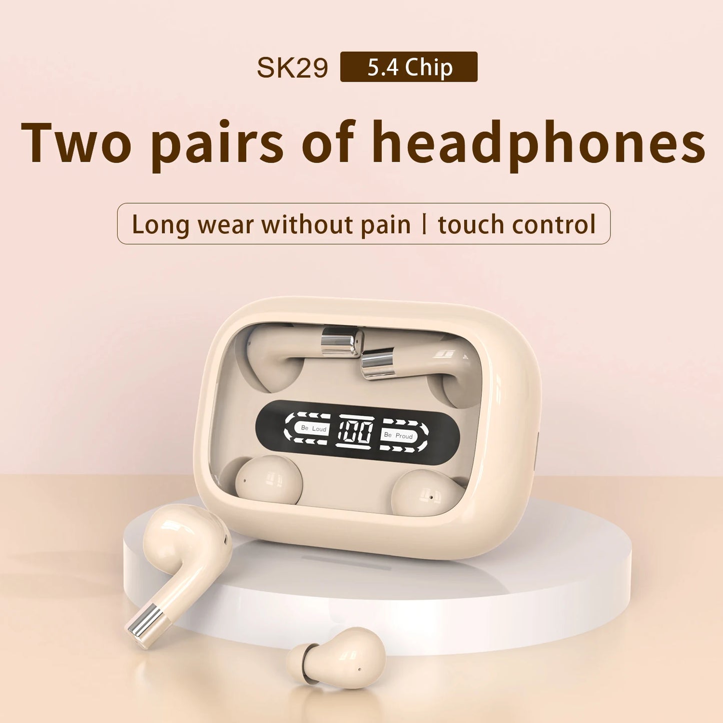 SHUKE SK29 TWS Bluetooth 5.3 Earphones Sports Waterproof Headset