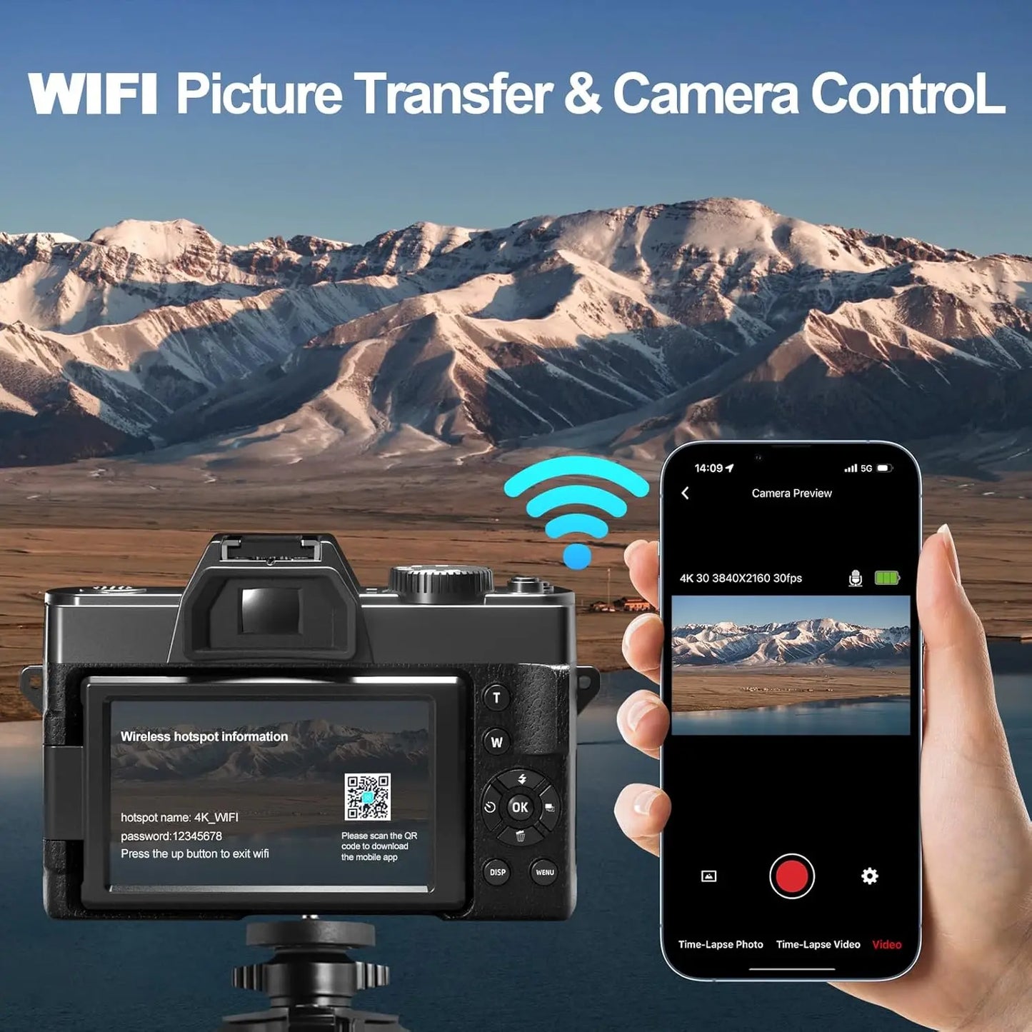 NBD 4K Digital Camera With 48MP And 16x Zoom Advanced