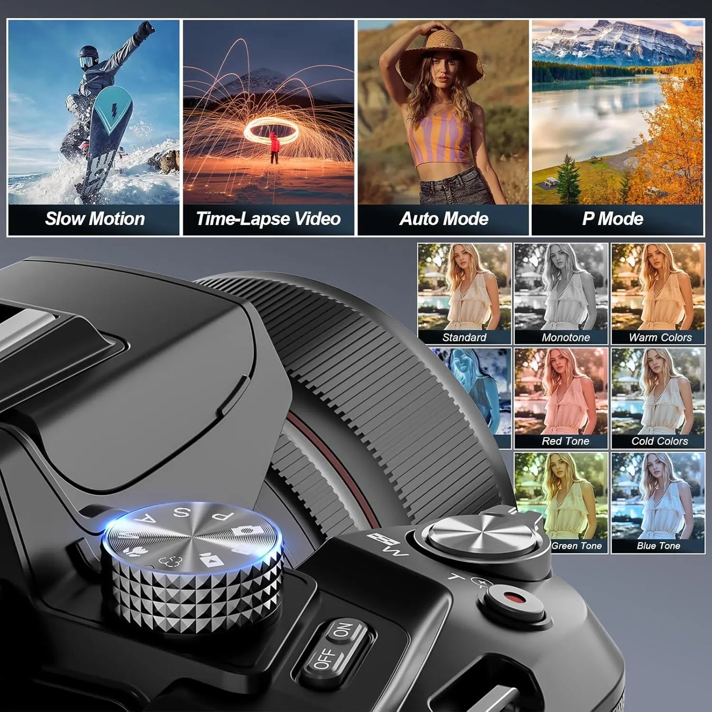 NBD 5K Digital Camera With 64MP, 16x Optical Zoom, WiFi