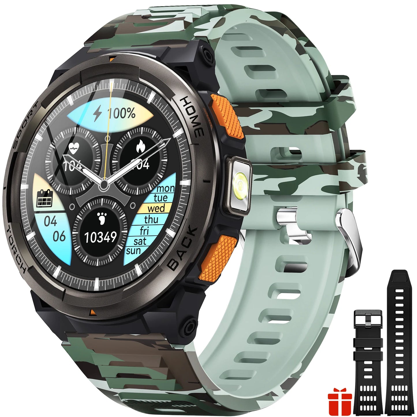 EIGIIS KE5 Smart Watch 3ATM Waterproof With Compass Altitude Barometer