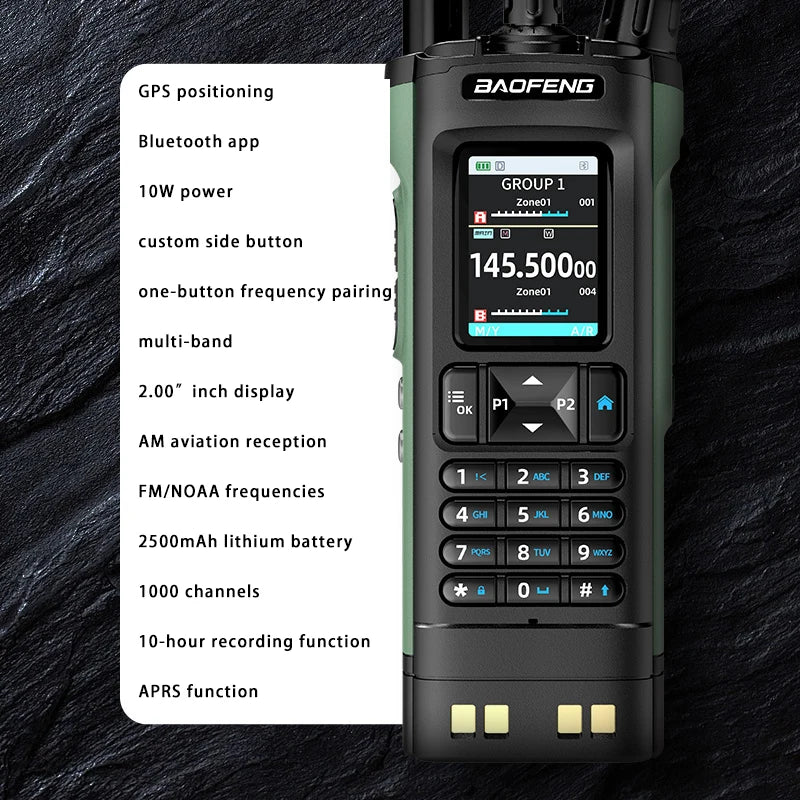 BAOFENG DM32 Walkie Talkie DMR GPS 10W