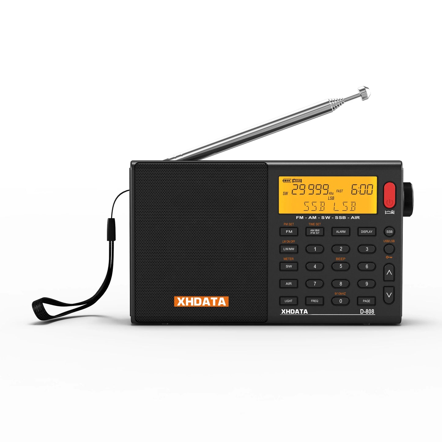 XHDATA D808 Portable Multiband Radio Receiver With SSB