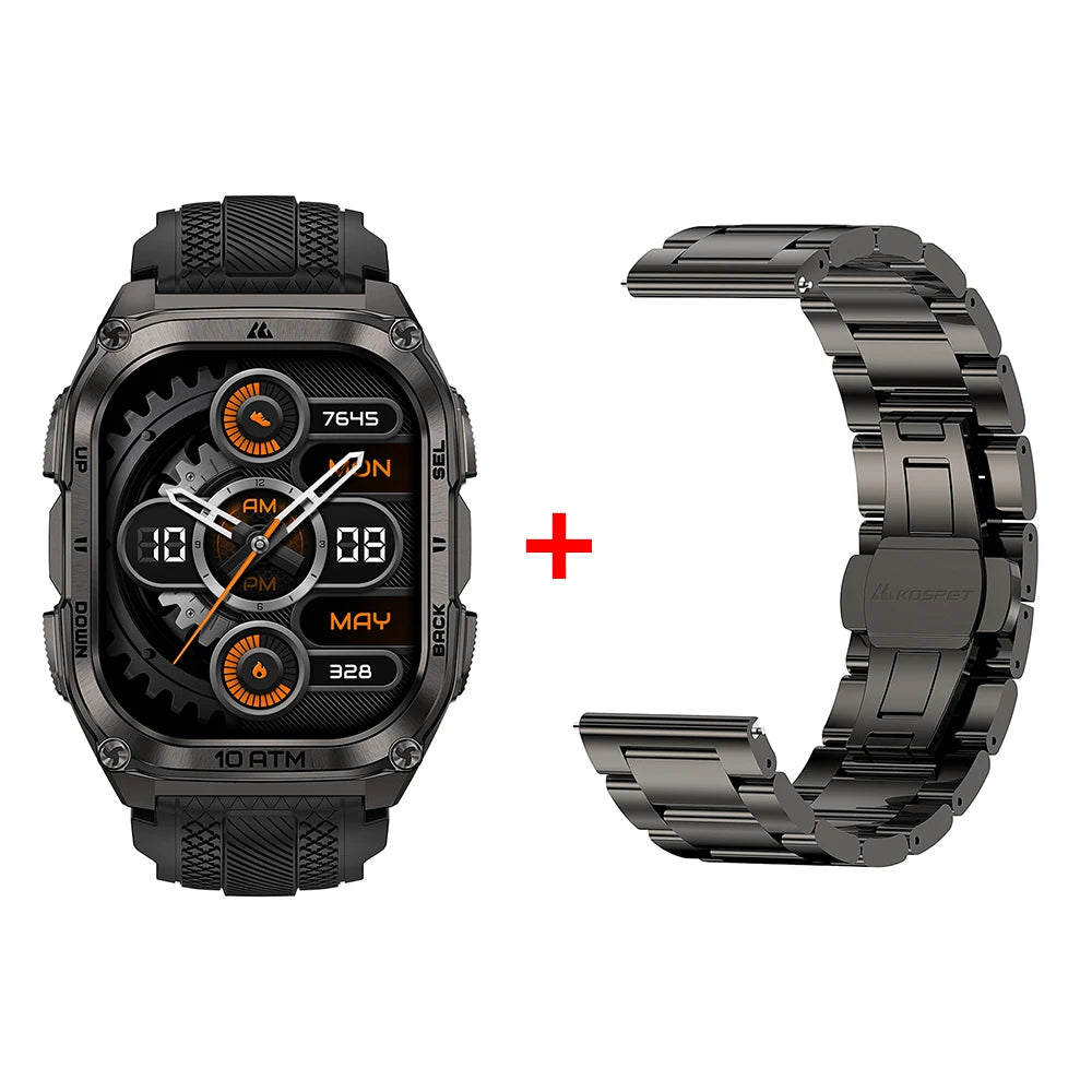 KOSPET Tank M4 Smartwatch GPS, Offline Maps, 6 Satellites, 10ATM