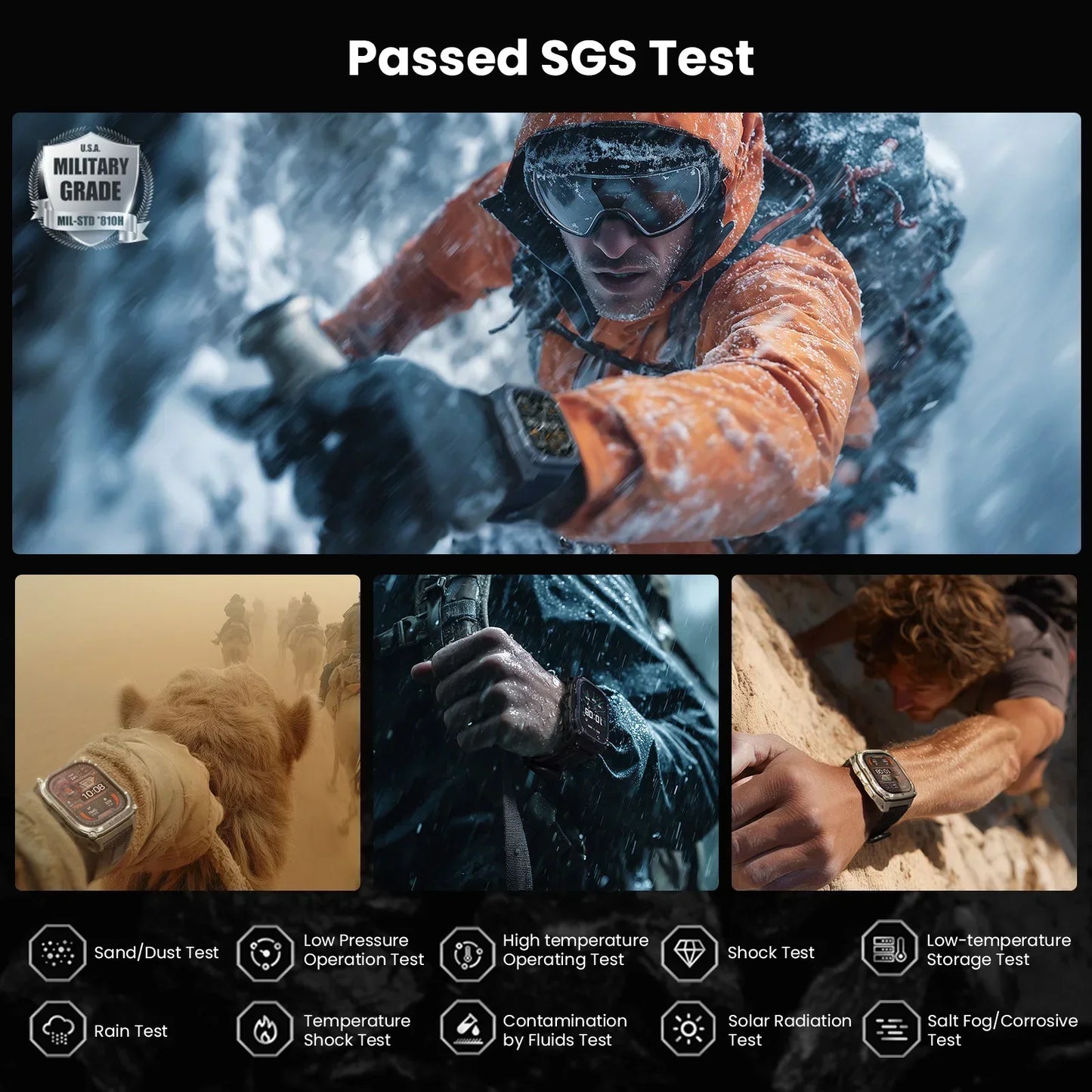 KOSPET Tank M4 Smartwatch 6 Satellite GPS And Offline Maps