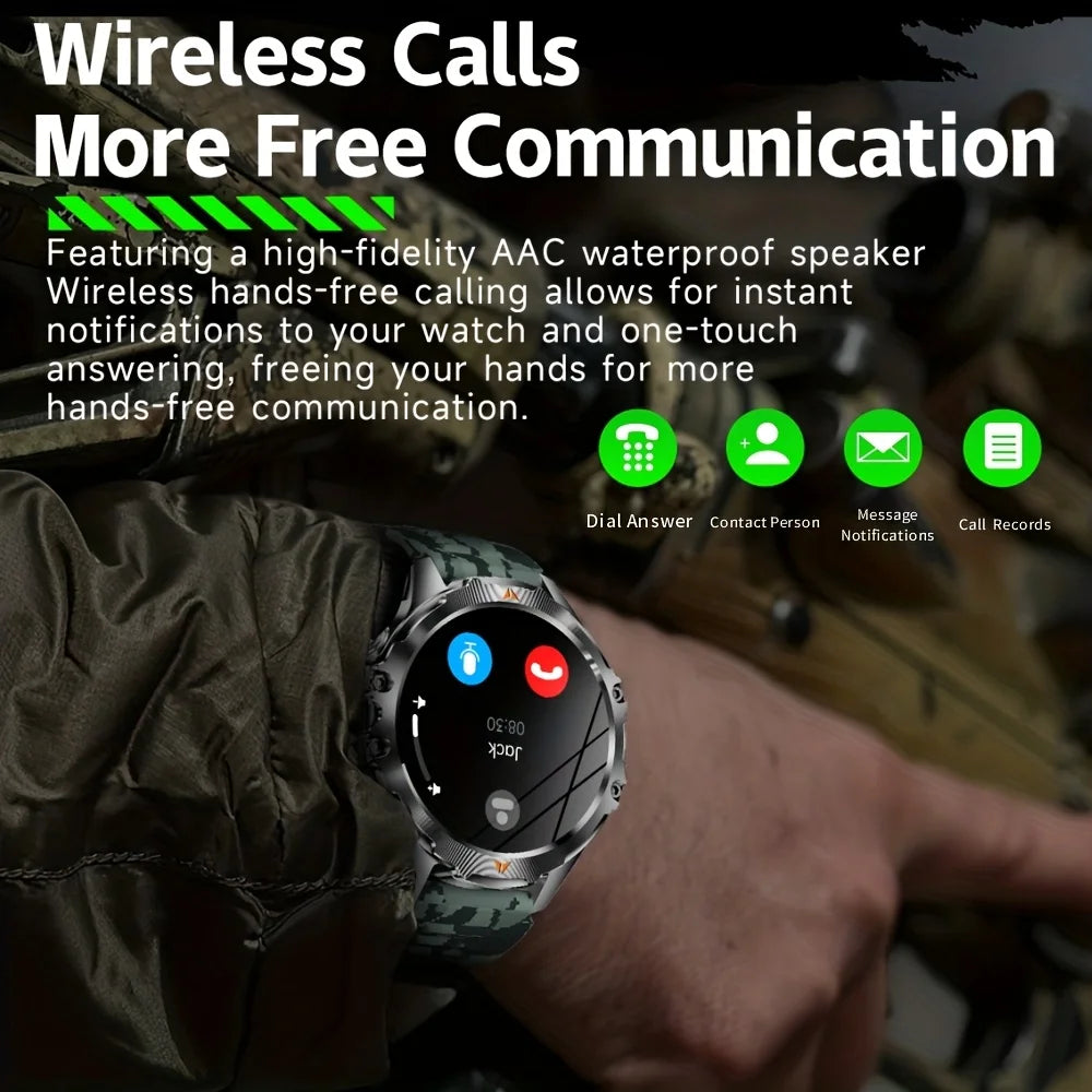 SENBONO Men's Smartwatch With AMOLED Display Bluetooth Call IP68