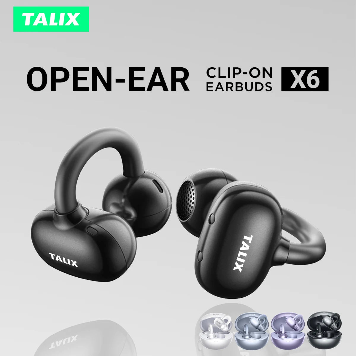 TALIX Ultra Open Earbuds X6 Clip-On With Directional Spatial Sound