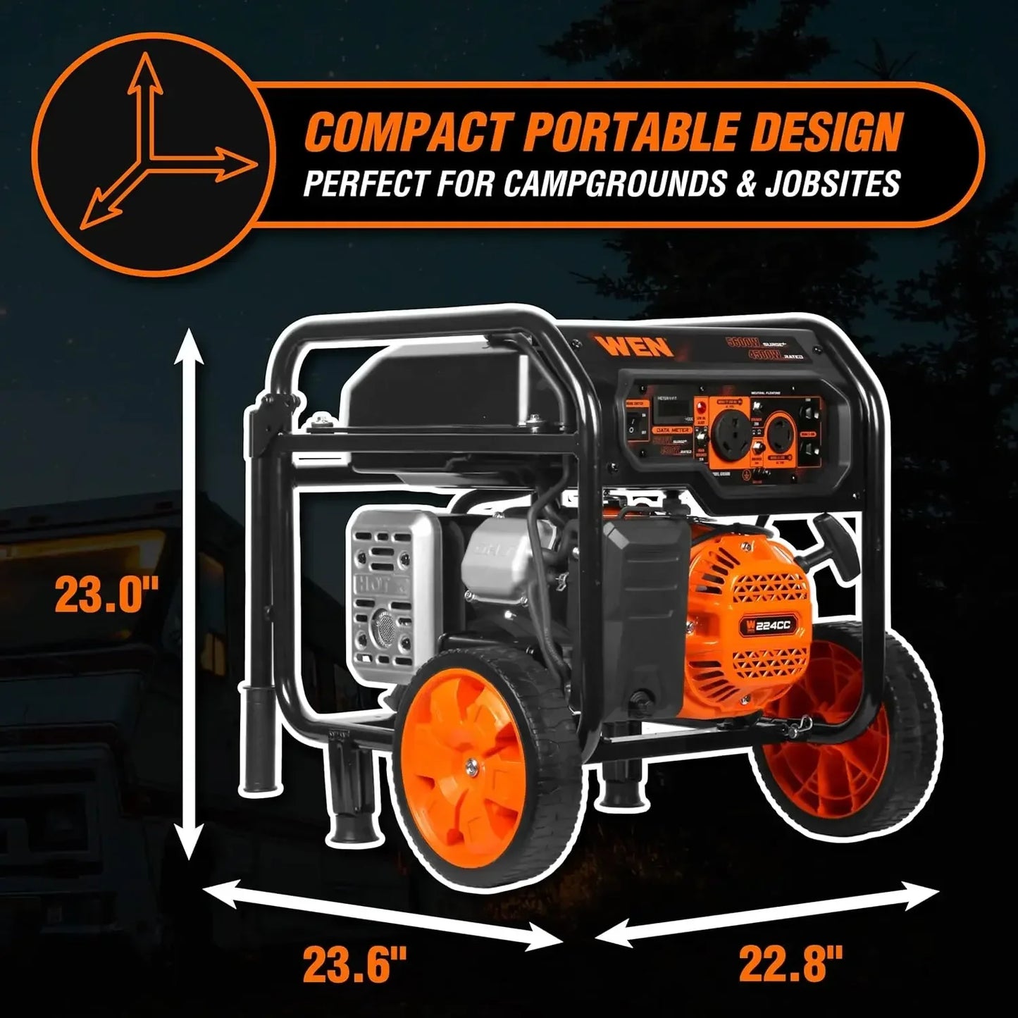 Customizable Portable Generator With Transfer Switch And RV-Ready