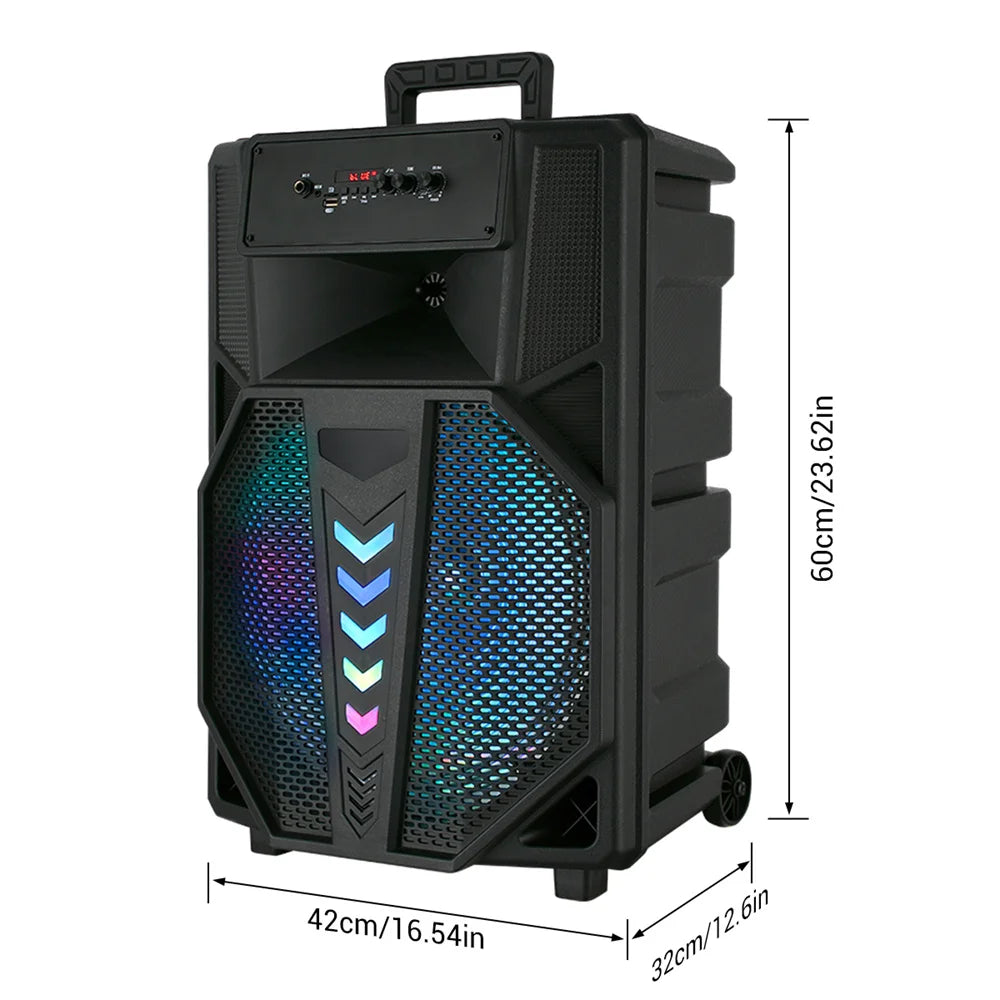 CURUK Portable Bluetooth Speaker System With Subwoofer Stand
