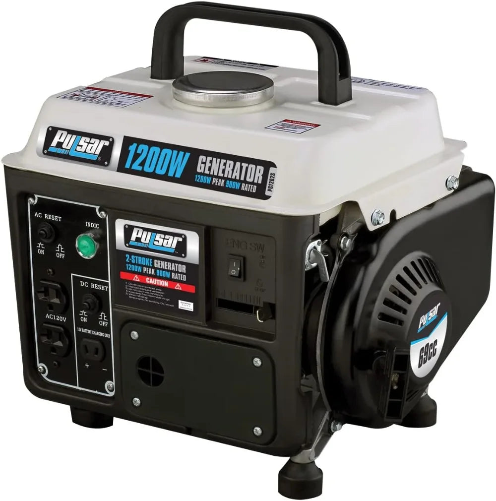 Portable 1200W Gas Generator 2 Stroke With 900 Watts
