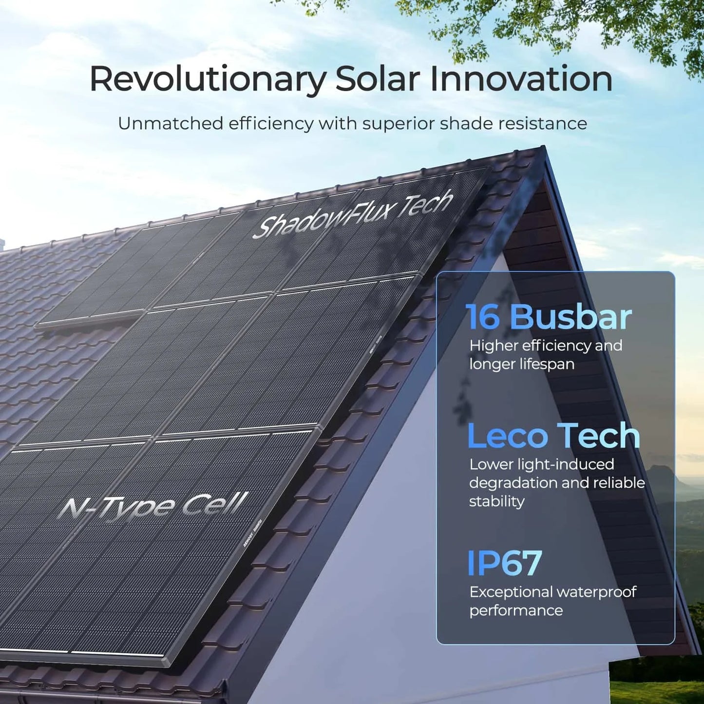 Renogy ShadowFlux N-Type Solar Panel Anti-Shading