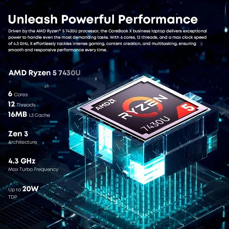 Chuwi CoreBook X AMD Ryzen 5 Laptop 16GB RAM 512GB