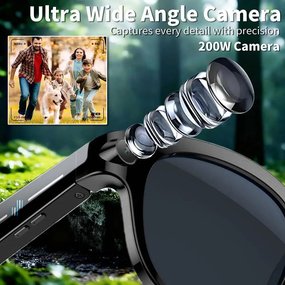 Smart Photochromic Glasses Bluetooth 5.3 AI Translator and Assistant